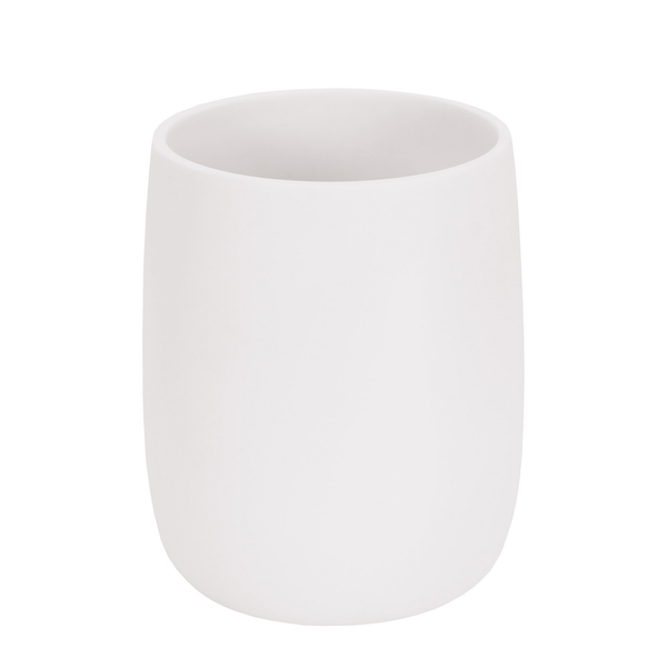 Zahnputzbecher Bonny - Polyresin - Weiß