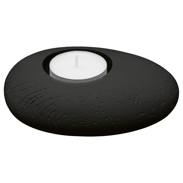 Kerzenhalter Candle - Polyresin - Schwarz