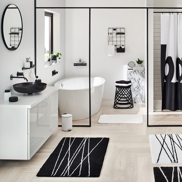 Kosmetikeimer Silence - Edelstahl - Weiß