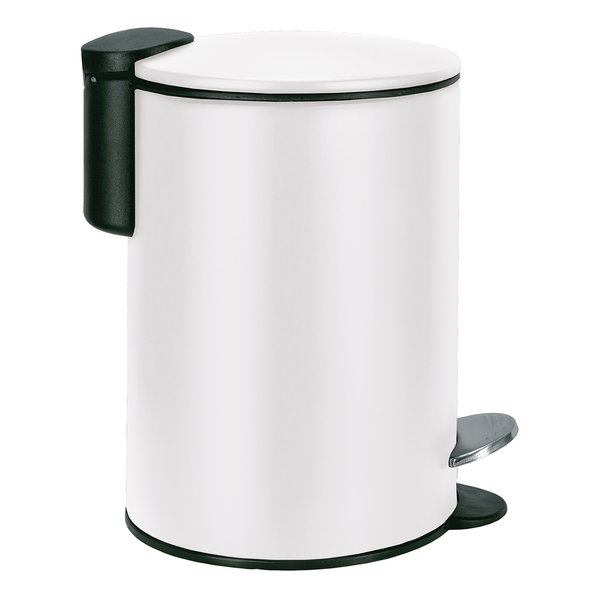 Kosmetikeimer Silence - Edelstahl - Weiß