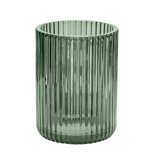Zahnputzbecher Antoinette - Glas - Olivgrün