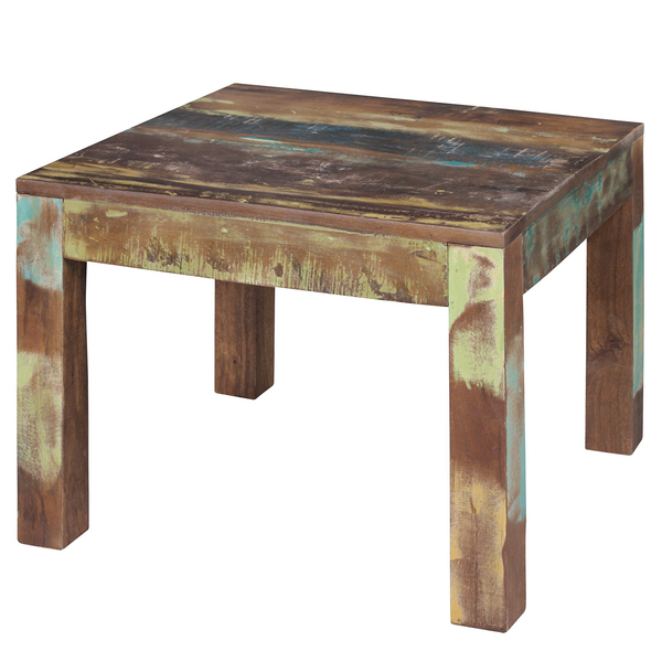 Couchtisch Loubille - Mango massiv - Mango / Blau