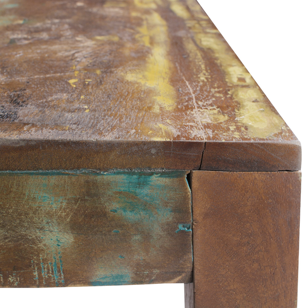 Couchtisch Loubille - Mango massiv - Mango / Blau