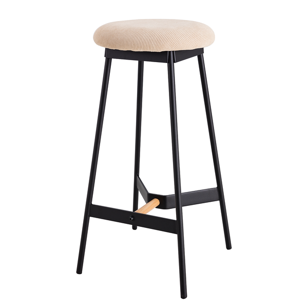 Barhocker Pirmil - Cordstoff Lyana: Beige
