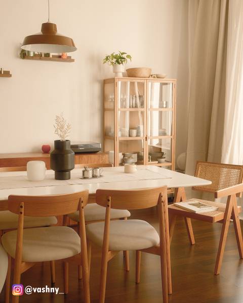 Esszimmerstuhl Lolif 2er-Set - Webstoff / Eiche massiv - Beige / Eiche - Eiche Hell