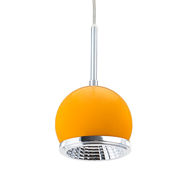 LED-Pendelleuchte Ball I - Stahl - 1-flammig - Gelb