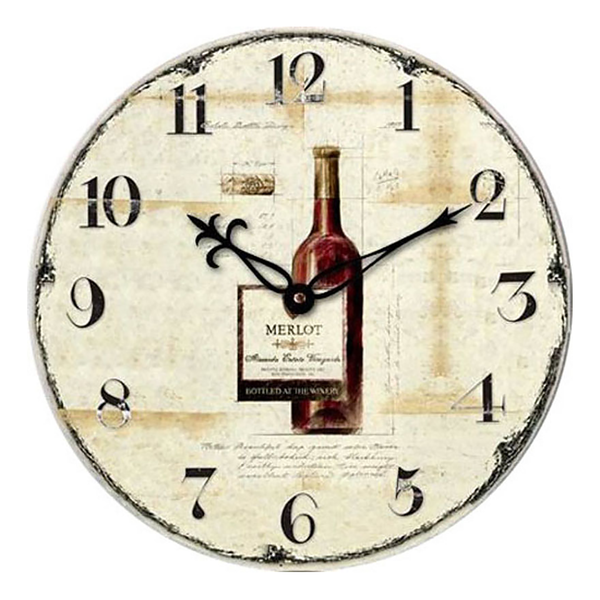 Wanduhr WT 1012 Merlot - Mehrfarbig