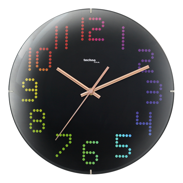 Wanduhr WT 7410 - Kunststoff / Glas - Mehrfarbig