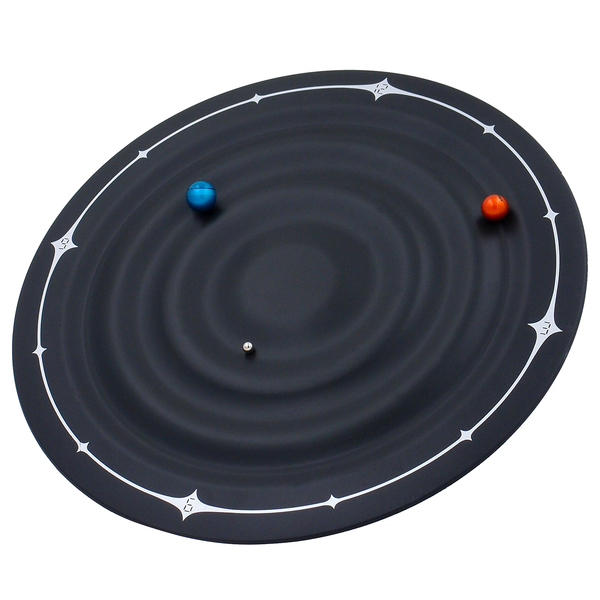 Wanduhr WT 7350 Galaxy Clock - Kunststoff - Schwarz