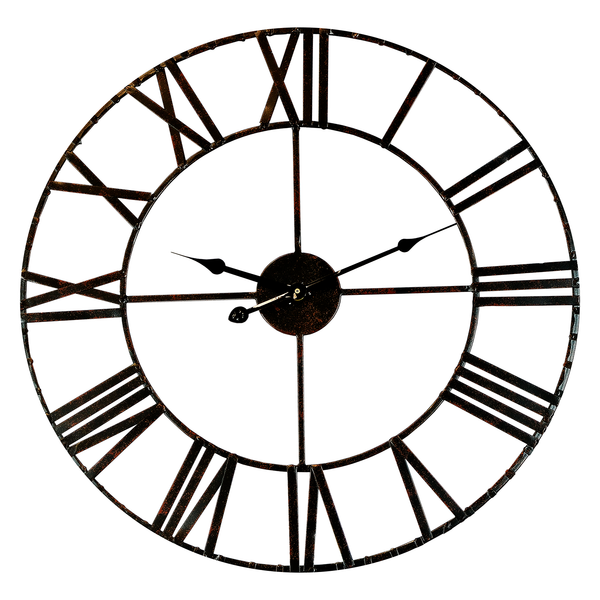 Wanduhr Villerest - Aluminium - Schwarz