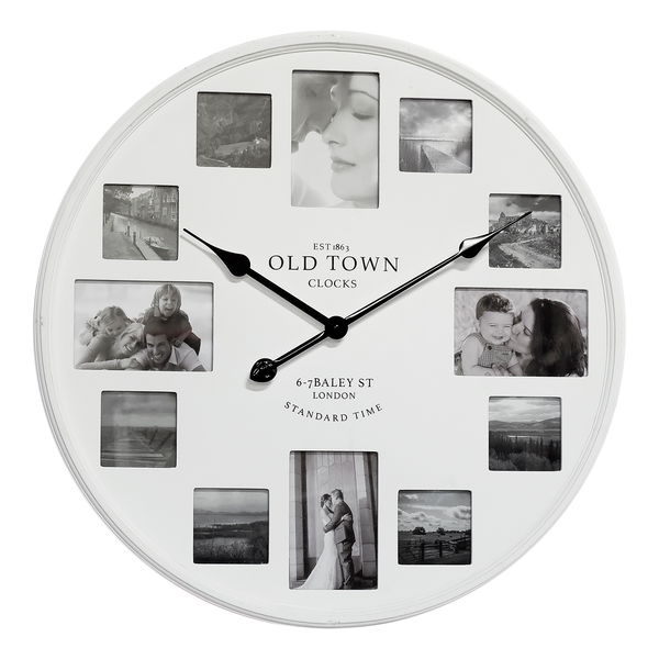 Wanduhr Villetelle - Kunststoff - Weiß