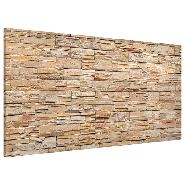 Magnettafel Asian Stonewall - Stahl / Vinyl-Spezialfolie - Braun - 78 x 37 cm