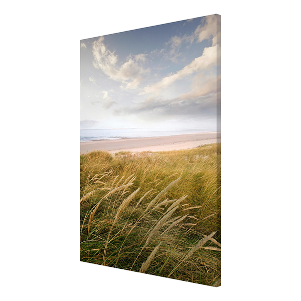 Magnettafel Dünentraum - Stahl / Vinyl-Spezialfolie - Blau / Braun - 40 x 60 cm