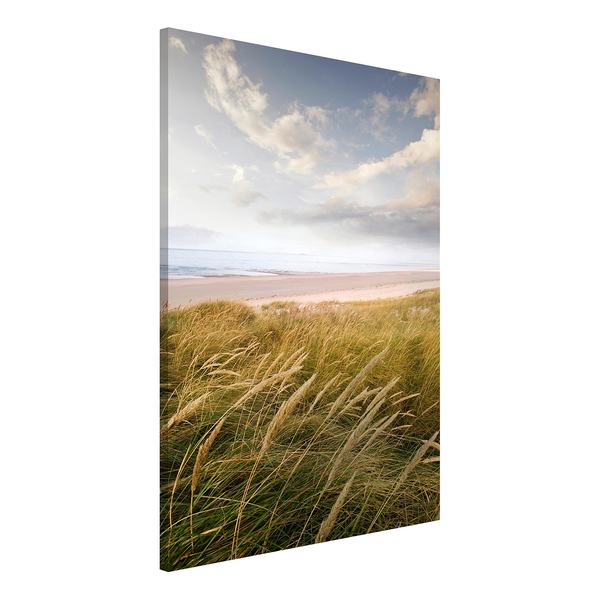 Magnettafel Dünentraum - Stahl / Vinyl-Spezialfolie - Blau / Braun - 40 x 60 cm