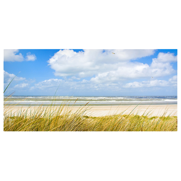 Magnettafel An der Nordseeküste - Stahl / Vinyl-Spezialfolie - Blau