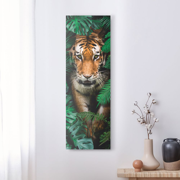 Wandbild Tiger - Grün