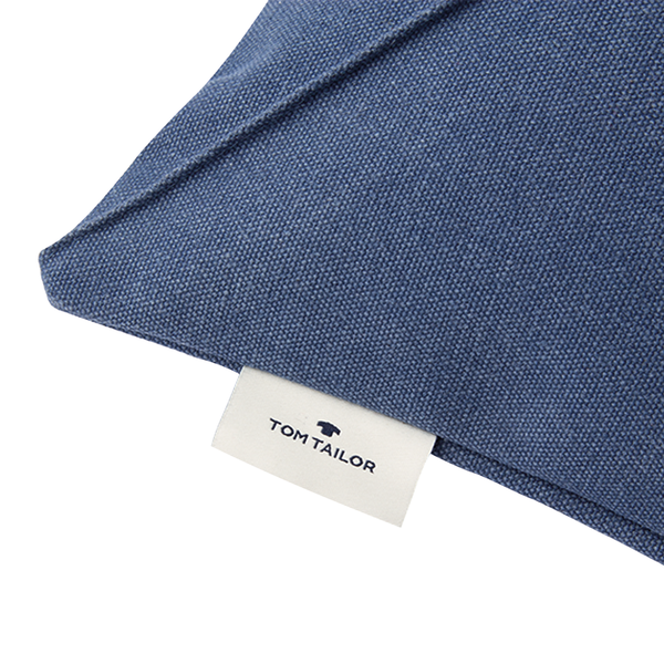 Kissenbezug Washed - Baumwolle / Polyester - Marineblau