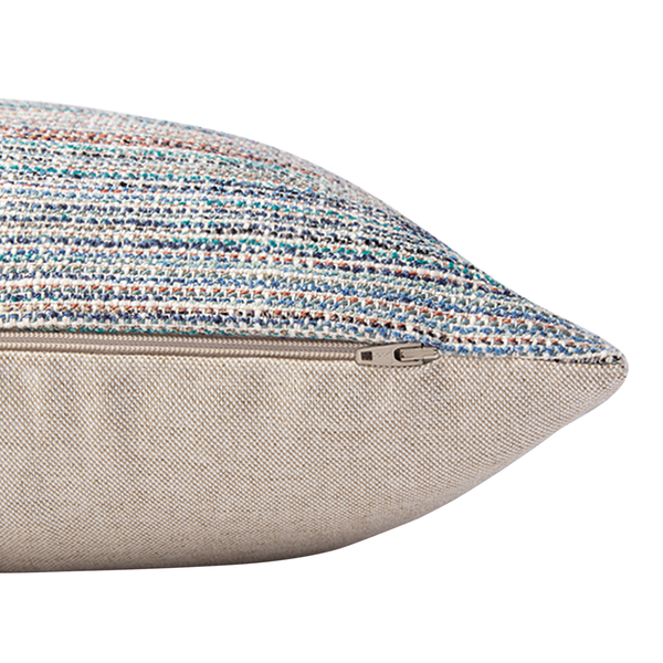 Kissenbezug Structured - Mischgewebe - Blau