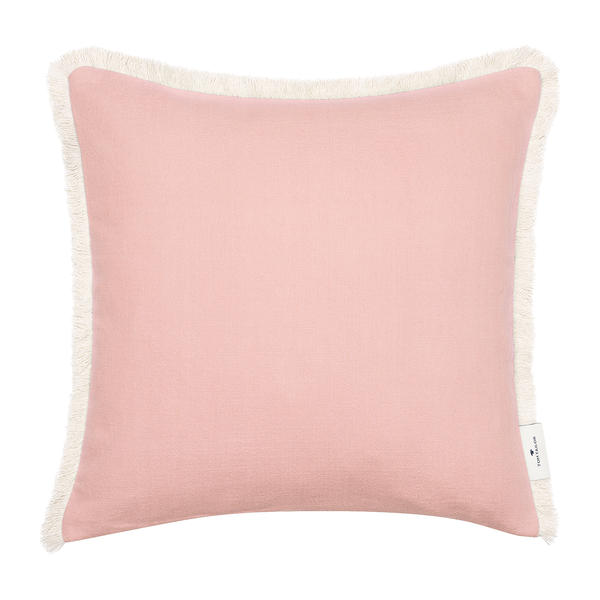 Kissenbezug Fringed Cotton - Baumwolle - Rosa