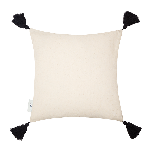 Kissenbezug Knot Lines - Baumwolle - Schwarz