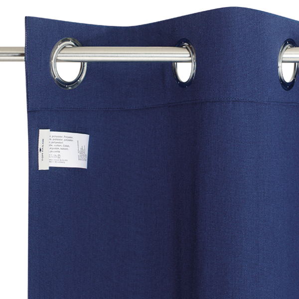 Ösenschal Dove Signature - Polyester / Baumwolle - Marineblau
