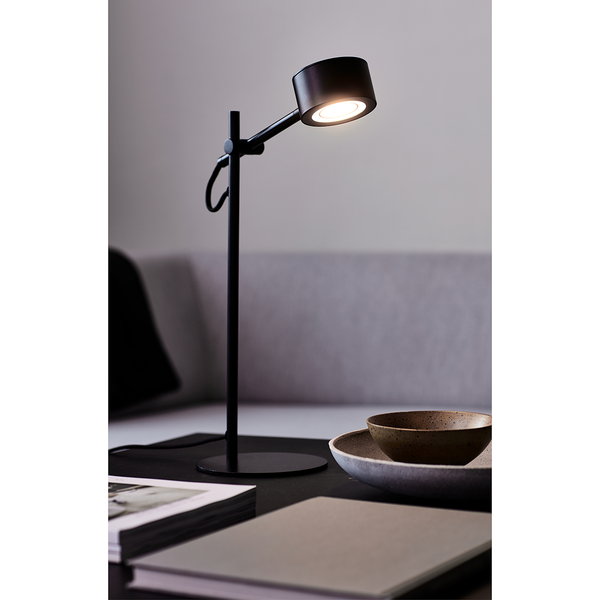 LED-Tischleuchte Clyde - Stahl / Kunststoff- 1-flammig