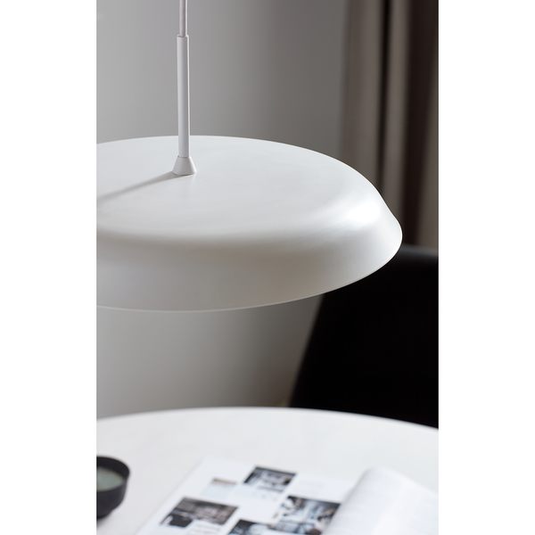 LED-Pendelleuchte Piso - Kunststoff / Stahl - 1-flammig - Weiß