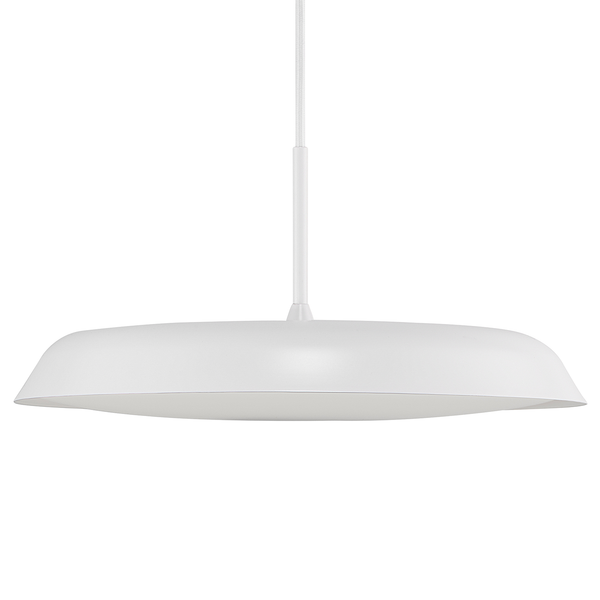 LED-Pendelleuchte Piso - Kunststoff / Stahl - 1-flammig - Weiß