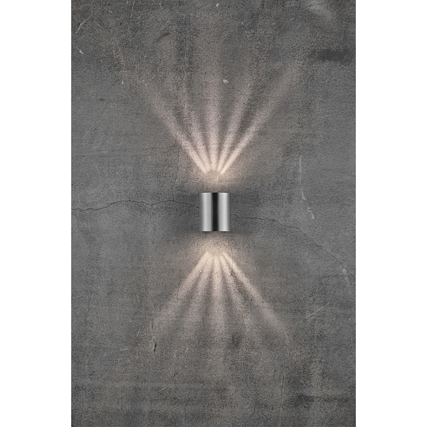 Wandleuchte Canto - Stahl - 2-flammig