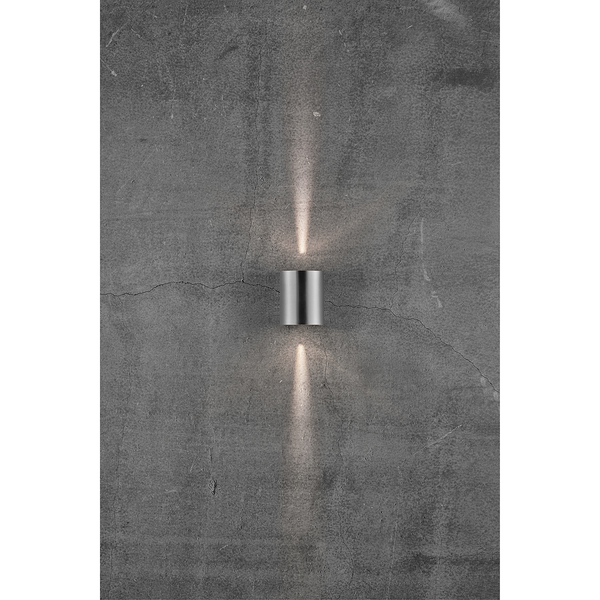 Wandleuchte Canto - Stahl - 2-flammig