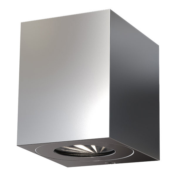 Wandleuchte Canto Kubi - Edelstahl - 2-flammig