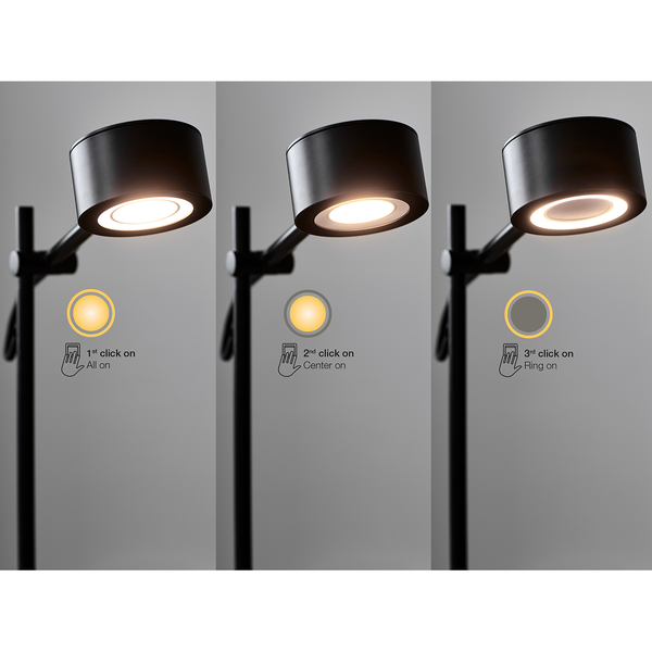 LED-Wandleuchte Clyde - Stahl / Kunststoff- 1-flammig