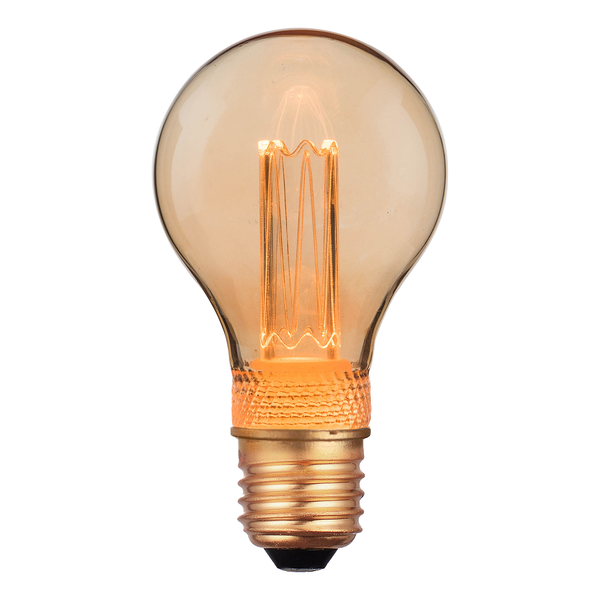 Leuchtmittel Attilly (3er-Set) - Glas / Metall - 3-flammig