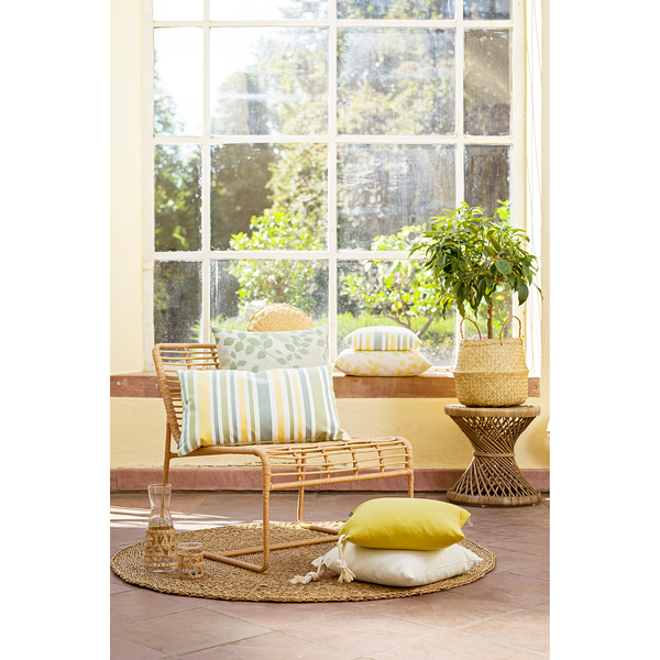 Kissenhülle Gomera - Polyacryl Dralon - Grün - 40 x 40 cm