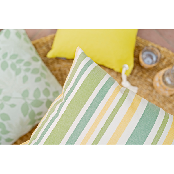 Kissenhülle Gomera - Polyacryl Dralon - Grün - 40 x 40 cm