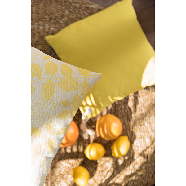 Kissenhülle Gomera - Polyacryl Dralon - Gelb - 40 x 40 cm