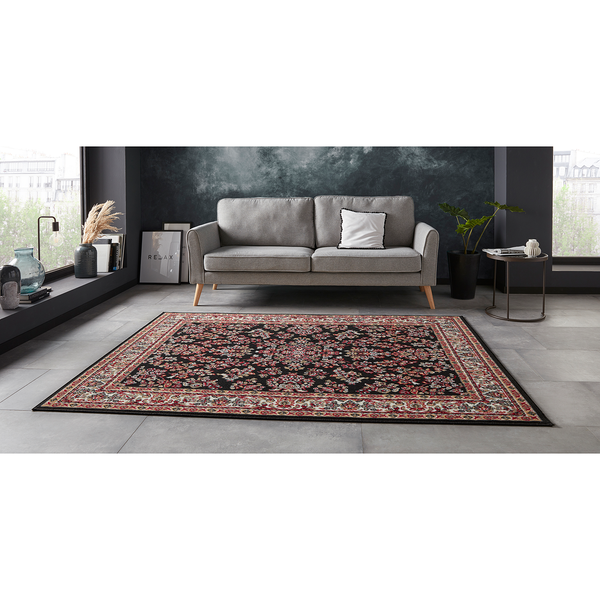 Kurzflorteppich Cublize I - Polypropylen - Schwarz - 180 x 260 cm