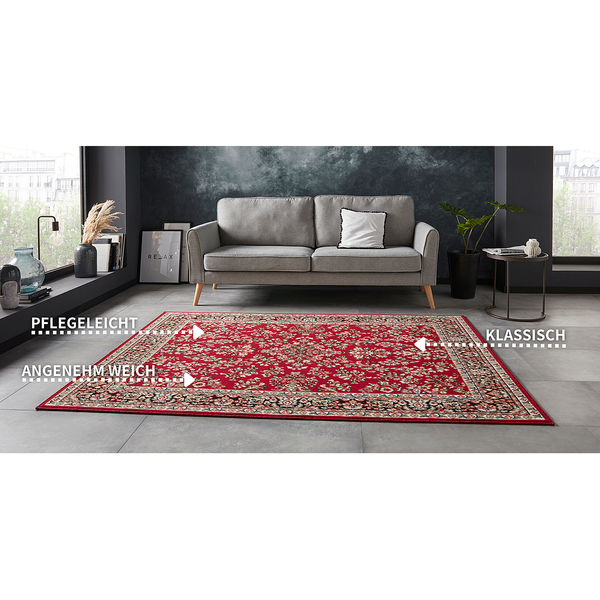 Kurzflorteppich Cublize I - Polypropylen - Rot - 80 x 150 cm