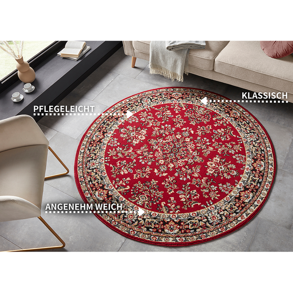 Kurzflorteppich Cublize II - Polypropylen - Rot
