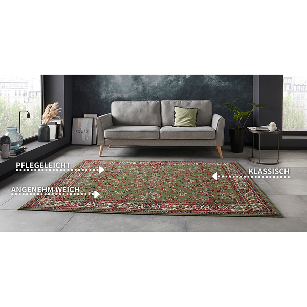 Kurzflorteppich Cublize I - Polypropylen - Grün - 120 x 160 cm