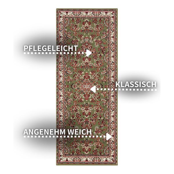 Kurzflorteppich Cublize I - Polypropylen - Grün - 120 x 160 cm