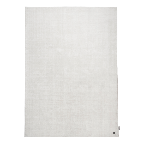 Kurzflorteppich Shine - Viskose - Weiß - 85 x 155 cm