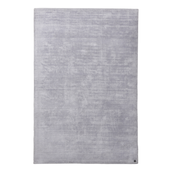 Kurzflorteppich Shine - Viskose - Silber - 65 x 135 cm