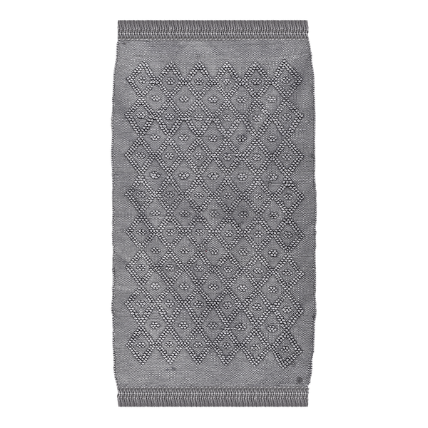 Badteppich Vintage - Baumwolle - Anthrazit - 60 x 100 cm