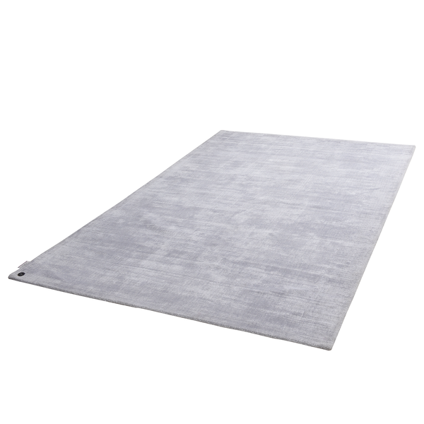 Kurzflorteppich Shine - Viskose - Silber - 50 x 80 cm