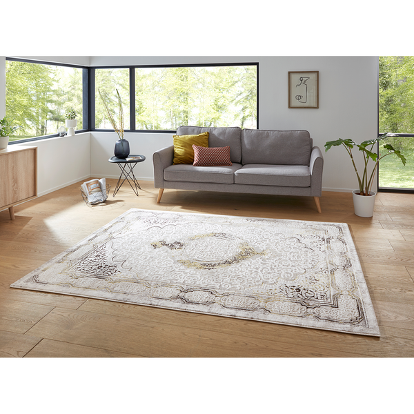 Kurzflorteppich Alain - Polypropylen - Gold - 80 x 150 cm