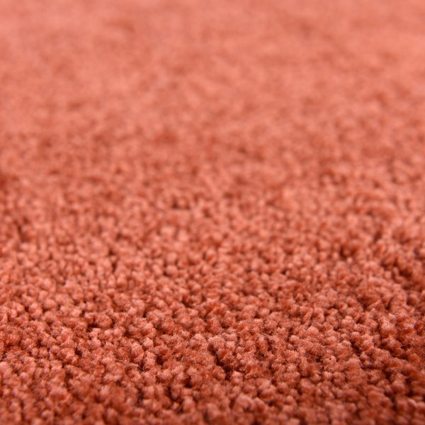 Hochflorteppich Cozy Uni - Kunstfaser - Rostbraun - 50 x 80 cm