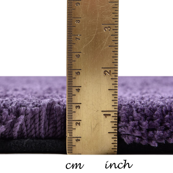 Hochflorteppich Cozy Uni - Kunstfaser - Violett - 85 x 155 cm