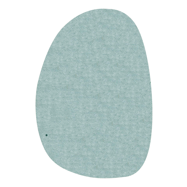 Hochflorteppich Cozy Uni Pebble - Kunstfaser - Mint - 80 x 120 cm