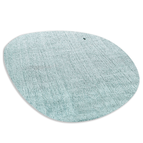 Hochflorteppich Cozy Uni Pebble - Kunstfaser - Mint - 80 x 120 cm